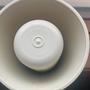 Vintage Tupperware oil and vinegar cruets.